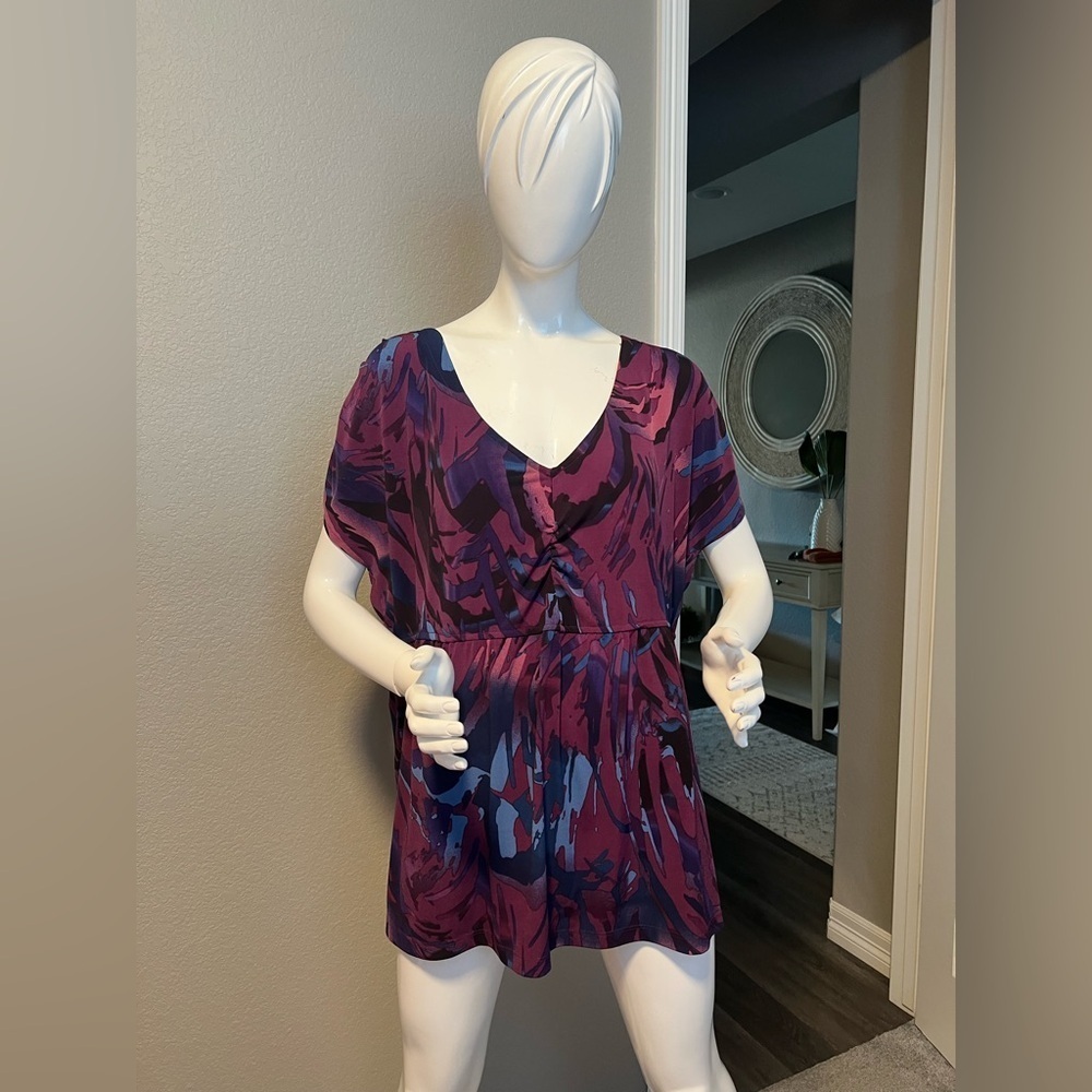 Lane Bryant Purple and Blue Top size 18/20